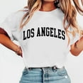 thumbnail image 2 of Amzcrzy Summer Tops for Women Fashion Letter Printing Womens T Shirts Comfy Round Neck Going Out Tops Casual Solid Color Short Sleeve Tees, 2 of 5
