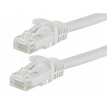 CableVantage 3ft Cat 6 CAT6 Patch Cord Cable 500mhz Ethernet Internet Network LAN RJ45 UTP 3 ft White