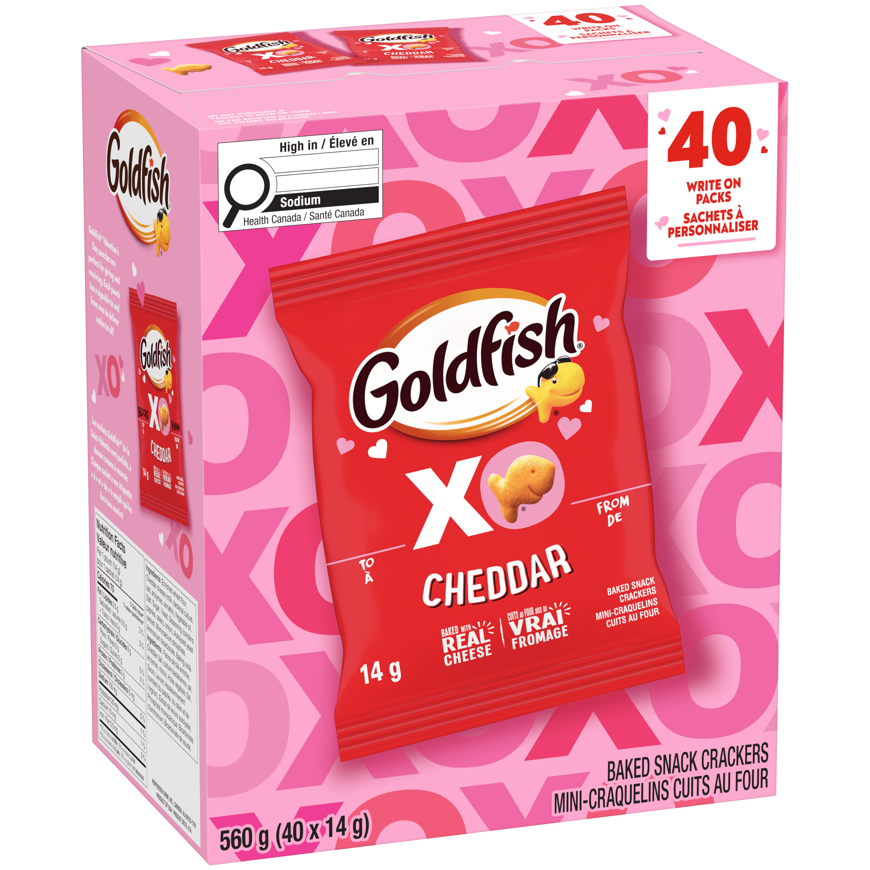 Goldfish® Cheddar Crackers, Valentine's Multipack LTO (40 x 14g)