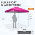 thumbnail image 4 of EAGLE PEAK 8 x 8 Pop Up Canopy Tent Instant Outdoor Canopy Easy Set-up Straight Leg Folding Shelter, 4 of 10