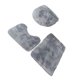 thumbnail image 2 of Bewildely Juego de alfombrillas de baño suaves y cómodas de AcrylicFibers hechas con fibras acrílicas, modernas y decorativas Juegos de accesorios de baño Gris claro, 2 of 6