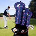 thumbnail image 4 of czcpp-Flamingo Golf Club Head Covers for Woods and Drivers, Golf Headcovers Set, Sapphire Blue, 4 of 4