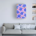 thumbnail image 2 of Canvas Wall Art - Treechild 'Purple Flowers Pattern' Wall Art for Living Room, Bedroom, or Office D?cor by Trademark Fine Art - 30 x 47 Inches, 2 of 4