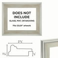 thumbnail image 4 of Cardinali Plein Aire Frame, Silver 12x24" - 3" Wide Moulding with Raised Edge -1/2" Rabbet Depth - Timeless Frame for Canvas - Made in USA, 4 of 7