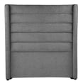 thumbnail image 3 of Box Base Cama Matrimonial + Cabecera Polar Gris Oscuro, 3 of 8