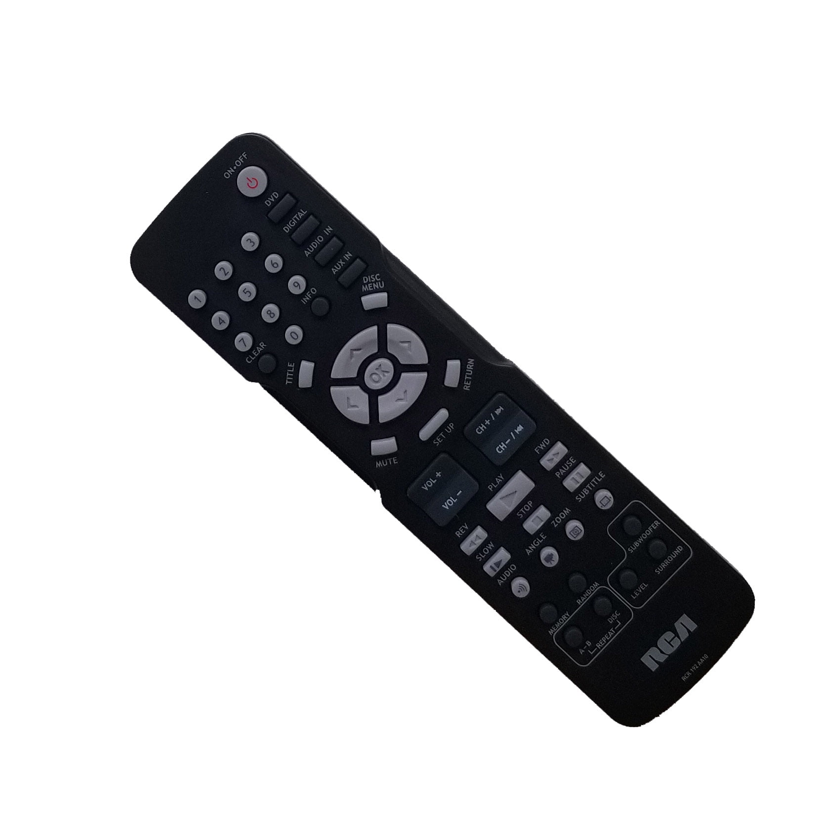 RCA RCR192AA10 Home Theater DVD Remote Control for RTD3131, RTD3133