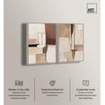 thumbnail image 2 of Neutral Plaster Collage Set 2 Panel Set Canvas Print Boho Wall Art by Art Remedy, Silver Frame, 24 x 36, 2 of 6