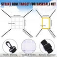 thumbnail image 4 of Sportteer Baseball Strike Zone Target Net Wear resistant Baseball Net Baseball Strike Zone Target Net Portable Softball Pitching Accuracy Training Adjustable Net, 4 of 7