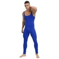 thumbnail image 4 of Haitryli Men's One Piece Athletic Unitard Full Body Jumpsuit Spandex Dancewear Catsuit Tank Rompers Blue 3XL, 4 of 7