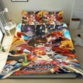thumbnail image 1 of Bakugan Conjunto de sábanas temático, trío de piezas, cómodo y amigable con la piel, diseño único, regalo de decoración para el hogar para familiares, amigos y fans,140cm *210cm, 1 of 6
