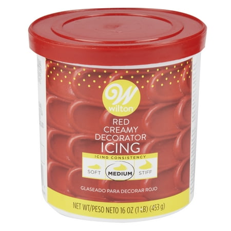 Wilton Cake Icing - Wilton Creamy Decorator Icing, Red, 16oz