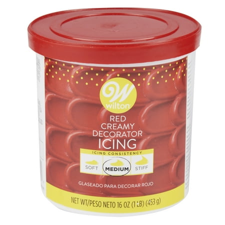 Wilton Creamy Decorator Icing, Red, 16oz