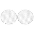 thumbnail image 1 of Uxcell 2 Pcs Soporte de Cocina Redondo, Diámetro de 11 Pulgadas, Rejilla de Acero Inoxidable para Parrilla, Barbacoa para Cocinar, Hornear y Freír al Aire, Plata, 1 of 5