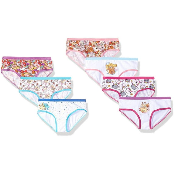 Smooshy Mushy Girls Panties Underwear, 7 Pack Hipster Panties (Little Girls & Big Girls)