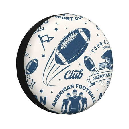 Car Tire Dust Cover Dust Water Sun And Corrosion Protection For Jeep Trailers Suvs Trucks And Many Other Vehicles American Football Seamless