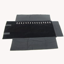 LEORX Felt Jewelry Storage Roll Earring Organiser 1Pcs Black