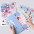 thumbnail image 4 of Watercolor Coloring Book Set, Portable Travel Painting Kit with Built-In Paint Palette and Brushes for Stress Relief and DIY Art A#083 A, 4 of 7