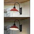 thumbnail image 6 of JONATHAN Y Stanley 12.25" 1-Light Farmhouse Industrial Indoor/Outdoor Iron LED Gooseneck Arm Outdoor Sconce, Red, 6 of 7