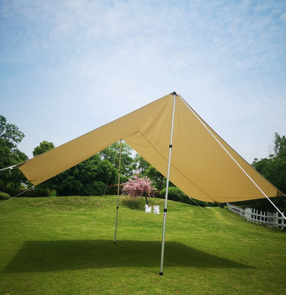 Teepee Tent 4X3M Outdoor Canopy Sunshade Cotton  Canvas Tent Sunscreen Waterproof Camping Yurt Hotel Tent Canopy