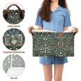 thumbnail image 5 of Yayeee Foldable Storage Basket for Shelves Waterproof Cloth Bins with Handles, Green Flowers Pattern, 5 of 7
