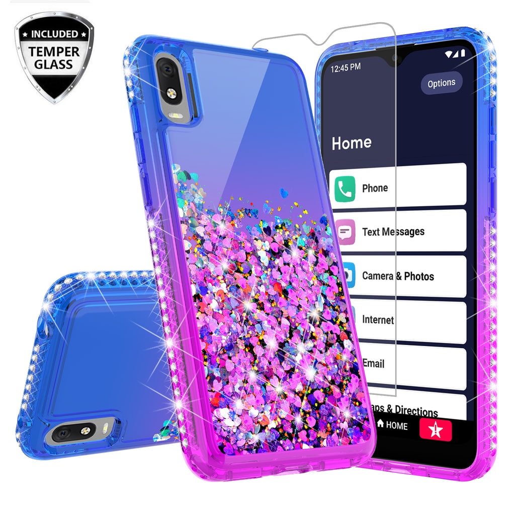SPY Case GreatCall Jitterbug Smart 3 / Lively Smart Liquid Glitter Case