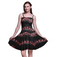 thumbnail image 1 of Bimba Robe d'Été Sans Manches Mini Fluide Teinture sur Nœuds pour Femme, Robe Soleil à Imprimé Floral - XX-Grand, 1 of 5