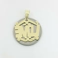thumbnail image 5 of New 10k yellow Gold women love Pendant charm gift fine jewelry diamond cut 1.7g, 5 of 12