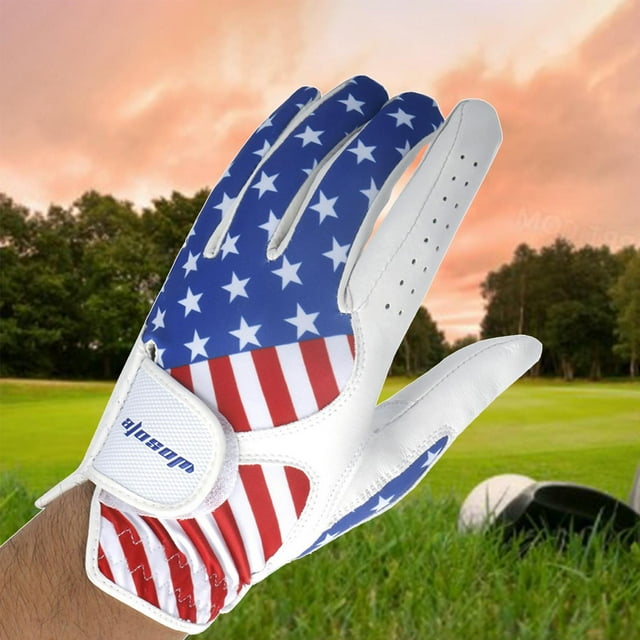 Golf s Durable Left Hand Quality Material with Patterned Comfortable Single Breathable Golf Fingers - 26