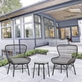 thumbnail image 5 of Alpine Corporation 35"H Outdoor Resin Wicker Conversation Three-Piece Set, 5 of 5