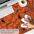 thumbnail image 2 of Long Mouse Pads for Desk,Halloween Orange Spider Web Pattern Desk Mats on Top Of Desks, Desk Mouse Pad Extra Large with 3mm Non-Slip Base and Stitched Edge for Gaming,Office,Work,Home 47.3x23.6in, 2 of 5