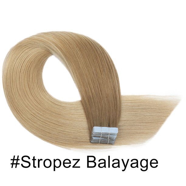 Typpkmm Nueva ExtensióN De Cabello Humano De 24 Pulgadas De Largo