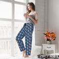 thumbnail image 5 of Cauagu Cute Popcorn Pajama Pants for Women Loose Fit Wide Leg Trouser Pants Casual Elastic Waist Drawstring Lounge Pants, 5 of 6