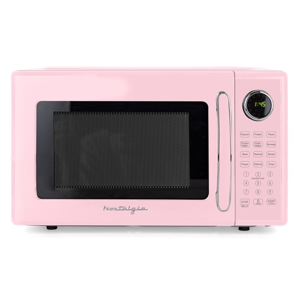 Retro 1.1 cu. ft. Countertop Microwave Oven, Pink