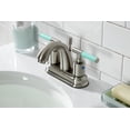 thumbnail image 3 of Kingston Brass FB5618CKL Kaiser 4 in. Centerset Bathroom Faucet with Pop-Up Drain, Brushed Nickel, 3 of 5