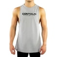 thumbnail image 2 of Contour Athletics Bodybuilding Tank Tops for Men, Stringer Muscle Fitness Tee for Gym Workout (Gray), 2 of 4