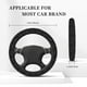 thumbnail image 3 of Balery Abstract Black And White Waves Fundas elásticas antideslizantes para volante, funda protectora universal para hombre y mujer, 15 pulgadas, accesorios para coche., 3 of 6