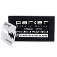 thumbnail image 4 of Parker 29L Blue Handle Safety Razor and 5 Parker Premium Double Edge Blades - Great for both Men & Women, 4 of 5