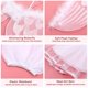 thumbnail image 3 of Bestoyard 4pcs Angel Costumes Headband Wing Wand Tutu Skirt Set Angle Girls Fairy Dress Outfit (angel), 3 of 3
