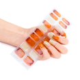thumbnail image 1 of 20pcs/pack Nail Wraps Women Nail Polish Strips Solid Color Fingernail Stickers, 1 of 5