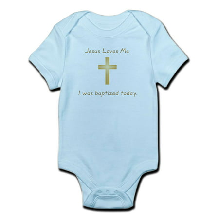 CafePress - Baptism Gift Infant Bodysuit - Baby Light