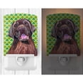 thumbnail image 2 of Caroline's Treasures SC9304CNL Labrador Chocolate St. Patrick's Day Shamrock Portrait Ceramic Night Light, 6x4x3",, 2 of 2