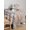 Khaki Light Blue, variant on Gray Grey Forest Table Cloth, Grey Modern Art Oil Painting Waterproof Tablecloth for Rectangle Tables, Reusable Washable Fabric Table Cover for Restaurant Kitchen Dining Tables 60"x102"