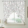 thumbnail image 2 of Watercolor Floral Swag Valances for Windows, Kitchen Window Curtains Over Sink, Spring Botanical Flowers Tree Branches Window Treatment Curtains for Living Room/Bedroom Curtains 2 Panel Sets 36"x45", 2 of 8