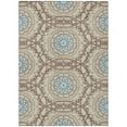thumbnail image 2 of Addison Rugs Chantille Indoor/Outdoor Transitional Circles Khaki Washable Rectangle Rug, 8' x 10', 2 of 6