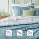 thumbnail image 3 of Juego de edredón Bedsure Queen Mineral Blue con 2 fundas de almohada, 3 of 7