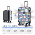 thumbnail image 2 of Luggage Cover Anti Scratch, Funny Doodle Snails Elastic Suitcase Protector Fits 18-32 Inch Luggage, 2 of 2