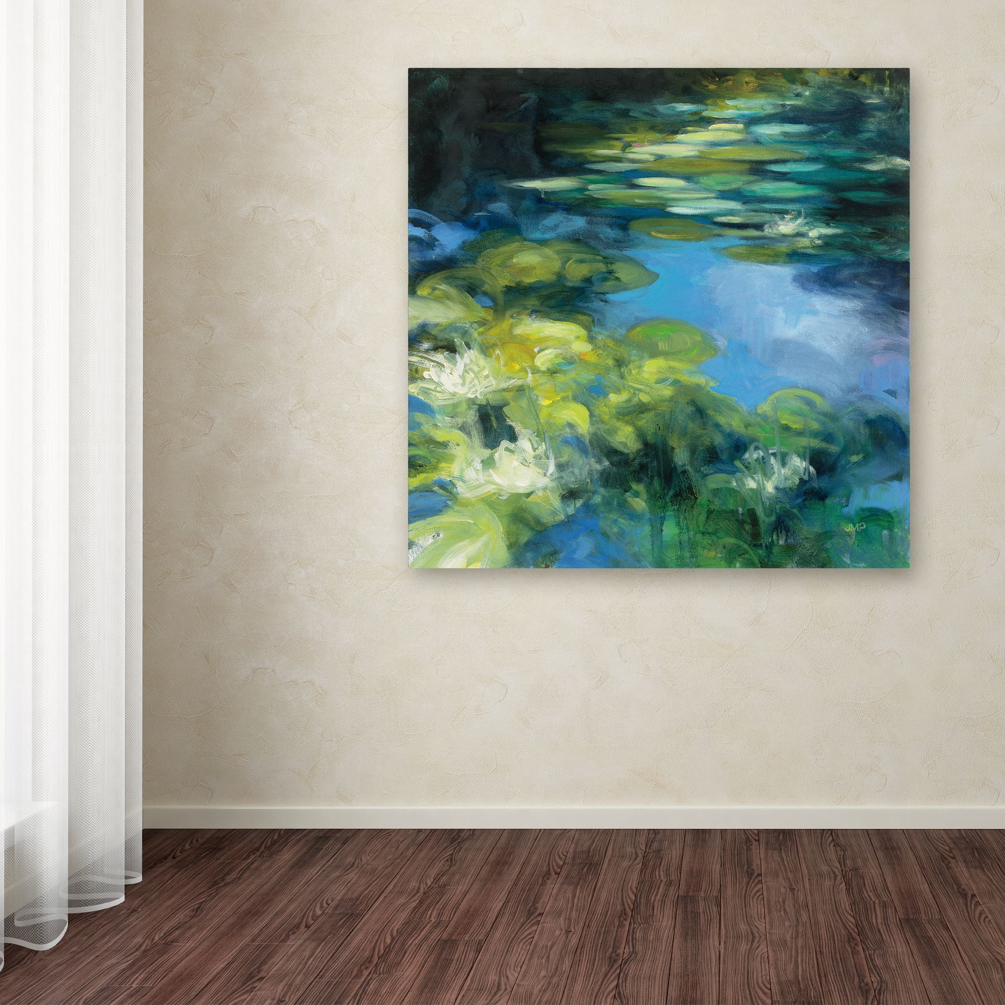 Trademark Fine Art 'Water Lilies II' Canvas Art by Julia Purinton