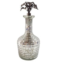 A&B Home Perfume Bottle, Antique Silver-Color:Antique Silver,Style:Vintage Glamour