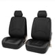 thumbnail image 1 of Funda universal para asiento de coche de piel sintética de piel sintética, juego de 4 unidades, color negro, 1 of 5