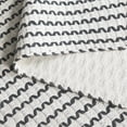 thumbnail image 6 of SAFAVIEH Cape Cod Rowina Wavy Striped Area Rug, Ivory/Charcoal, 9' x 12', 6 of 11